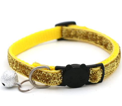 Adjustable Colorful Cat Collar with Bell